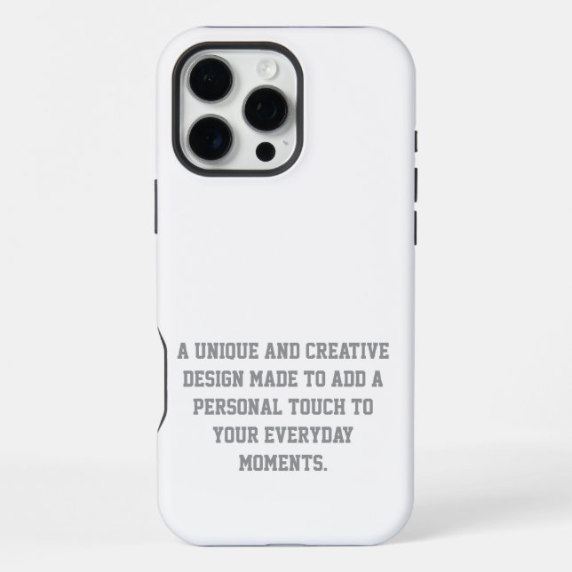 Create Your Own iPhone 16 Pro Max Tough Case (Back)
