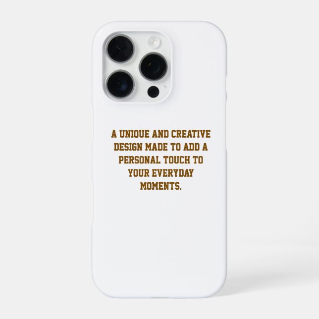 Create Your Own iPhone 16 Pro Slim Case (Back)
