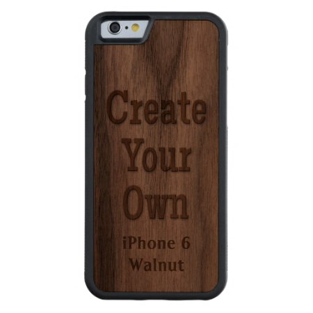 Create Your Own Iphone 6 Walnut Wood Carved Walnut Iphone 6 Bumper Cas