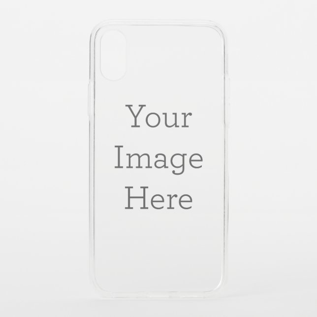 Custom Apple iPhone XS Clear Bumper (Back)