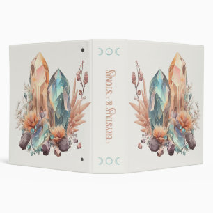 Create Your Own Iridescent Crystals 3 Ring Binder
