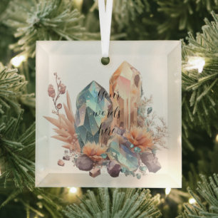 Create Your Own Iridescent Crystals Glass Ornament