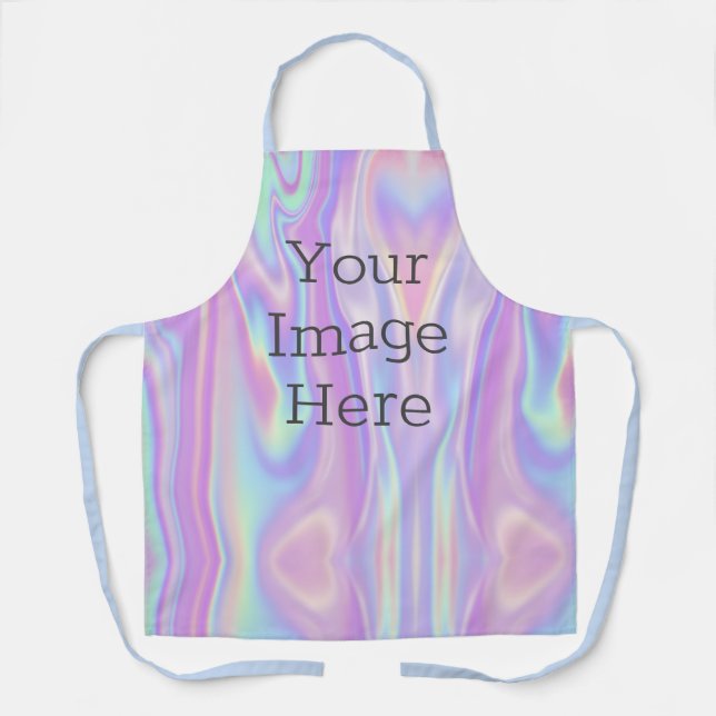 Create Your Own Iridescent Unicorn Faux Metallic Apron (Front)