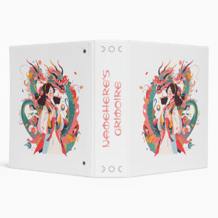 Create Your Own Jade Chinese Dragons Maiden 3 Ring Binder