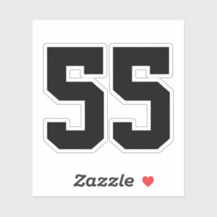 Create your own Jersey Number Sticker