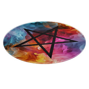 Create Your Own Jewel Toned Alcohol Ink Plumes Cutting Board