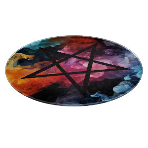 Create Your Own Jewel Toned Alcohol Ink Smoke Cutting Board