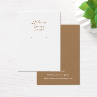Create your own Jewelry Earring Display Cards