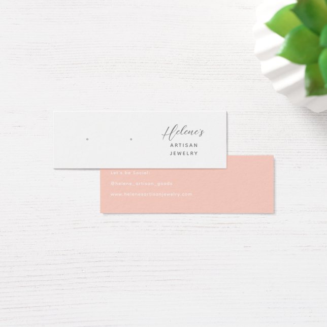 Create your own Jewelry Earring Display Cards (Desk)