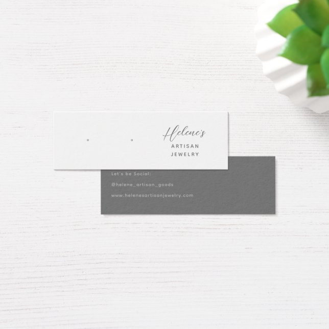 Create your own Jewelry Earring Display Cards (Desk)