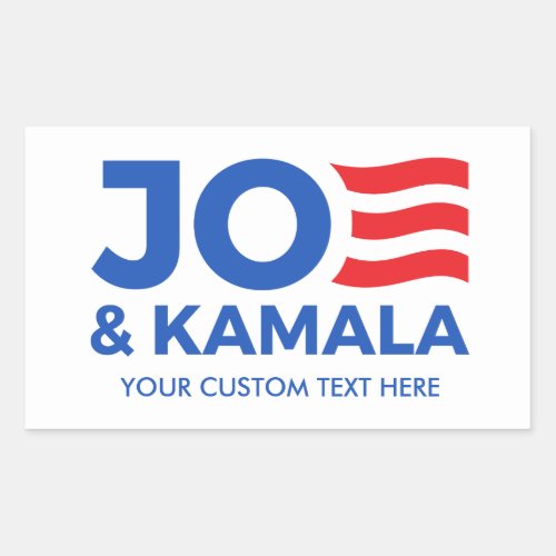 Create Your Own Joe and Kamala 2024 Rectangular Sticker