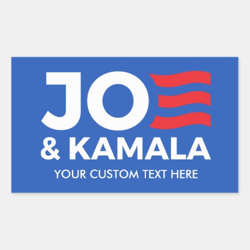 Create Your Own Joe and Kamala 2024 Rectangular Sticker