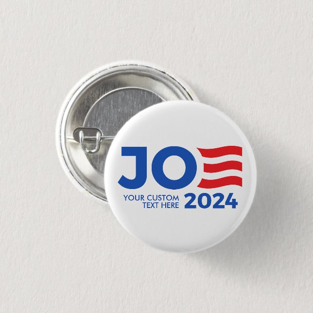 Create Your Own Joe Biden 2024 Button (Front & Back)