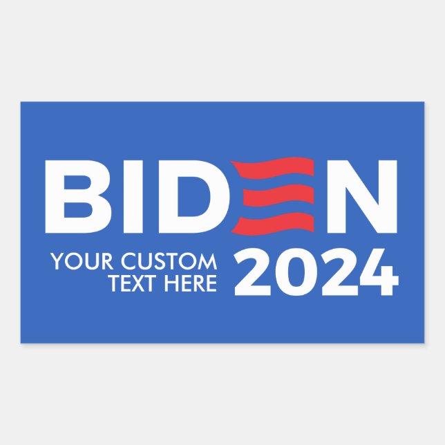 Create Your Own Joe Biden 2024 Rectangular Sticker (Front)
