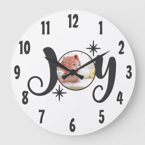 Create Your Own JOY Photo Large Clock