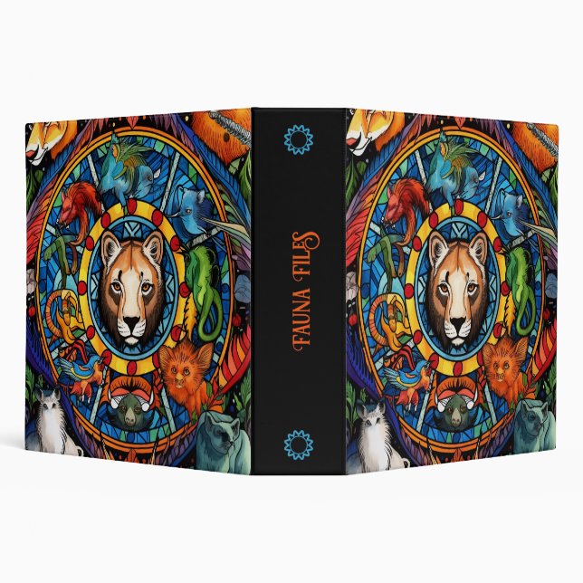 Create Your Own Jungle Animals 3 Ring Binder (Background)