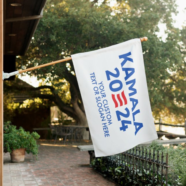 Create Your Own Kamala Harris 2024 Rectangular Sti House Flag (In SItu)