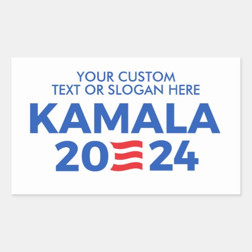 Create Your Own Kamala Harris 2024 Rectangular Sti Rectangular Sticker