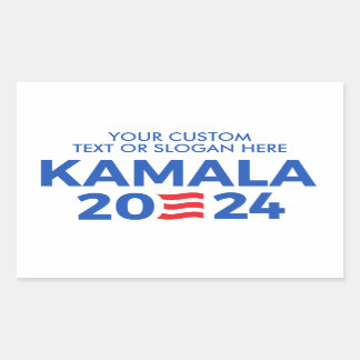 Create Your Own Kamala Harris 2024 Rectangular Sti Rectangular Sticker