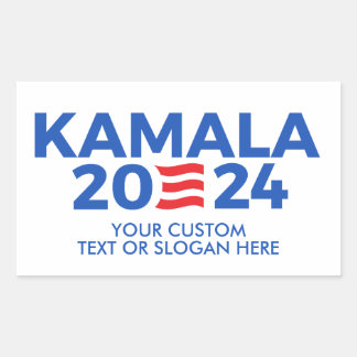 Create Your Own Kamala Harris 2024 Rectangular Sti Rectangular Sticker