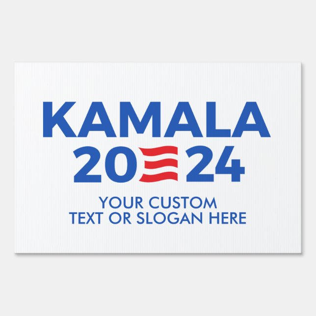 Create Your Own Kamala Harris 2024 Rectangular Sti Sign (Front)