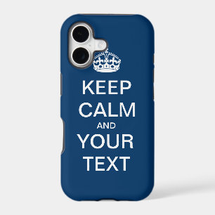 Create Your Own: "Keep Calm and Carry On" iPhone 17 Case