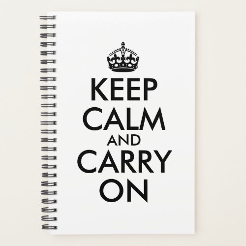 Create Your Own Keep Calm and Carry On Planner