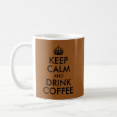 Create Your Own Keep Calm and Drink Coffee Coffee Mug (Left)