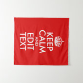Create Your Own Keep Calm and Edit Text Tapestry (Front (Horizontal))