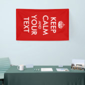 Create Your Own "Keep Calm & Carry On" Poster! Banner (Tradeshow)