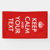 Create Your Own "Keep Calm & Carry On" Poster! Banner (Horizontal)