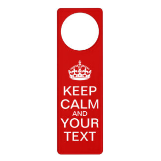 Create Your Own "KEEP CALM" Doorhanger! Door Hanger