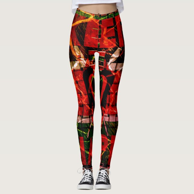 Create Your Own Kenya-Inspired Cracked Stone Patte Leggings (Front)