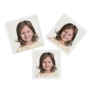 Create Your Own Kid Child Photo Custom Picture Acrylic Tray