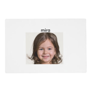 Create Your Own Kid Child Photo Custom Picture Placemat