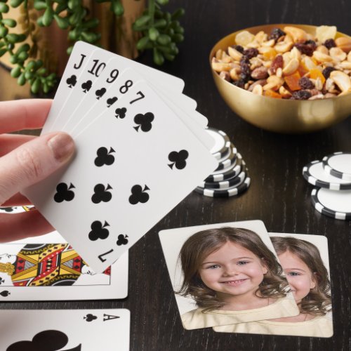 Create Your Own Kid Child Photo Custom Picture Poker Cards