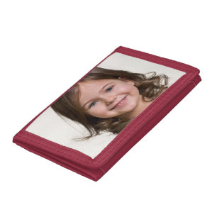 Create Your Own Kid Child Photo Custom Picture Tri-fold Wallet
