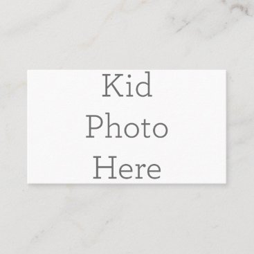 Create Your Own Kid Photo Business Card