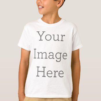 Create Your Own Kid's Basic Short Sleeve T-shirt by zazzle_templates at Zazzle
