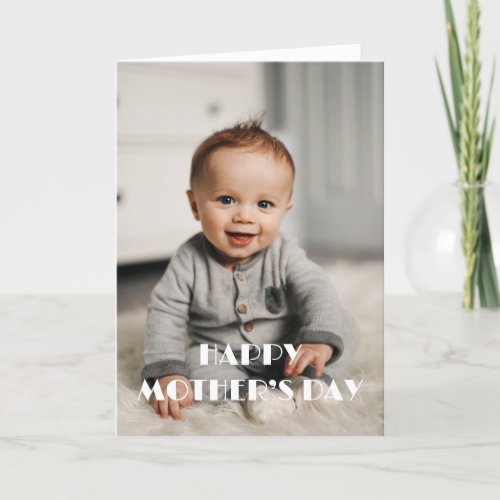 Create Your Own Kids Family Pet Photo Mothers Day Card