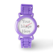 Create Your Own Kids Purple Silicone Watch at Zazzle