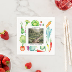 Create your own kitchen garden photos monogrammed napkins