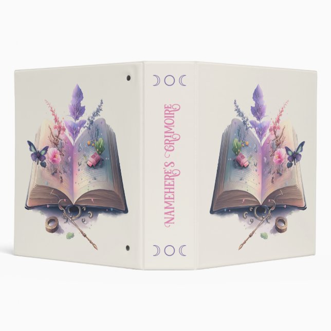 Create Your Own Kitchen Witch Spell Book 3 Ring Binder (Background)