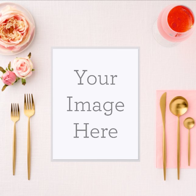 8.5" x 11" Flat Menu Card (Insitu(Wedding))