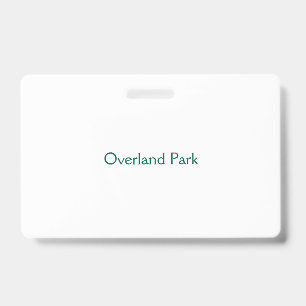 Create Your Own Landscape PVC Plastic Badge