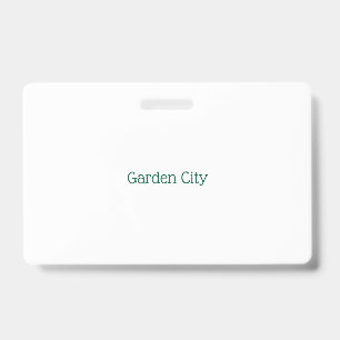 Create Your Own Landscape PVC Plastic Badge
