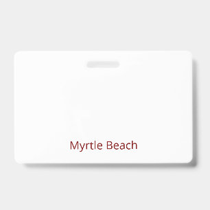 Create Your Own Landscape PVC Plastic Badge
