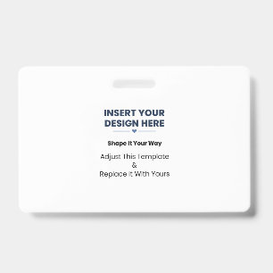 Create Your Own Landscape PVC Plastic Badge
