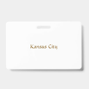 Create Your Own Landscape PVC Plastic Badge