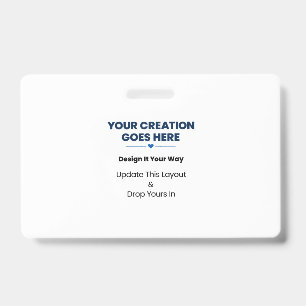 Create Your Own Landscape PVC Plastic Badge